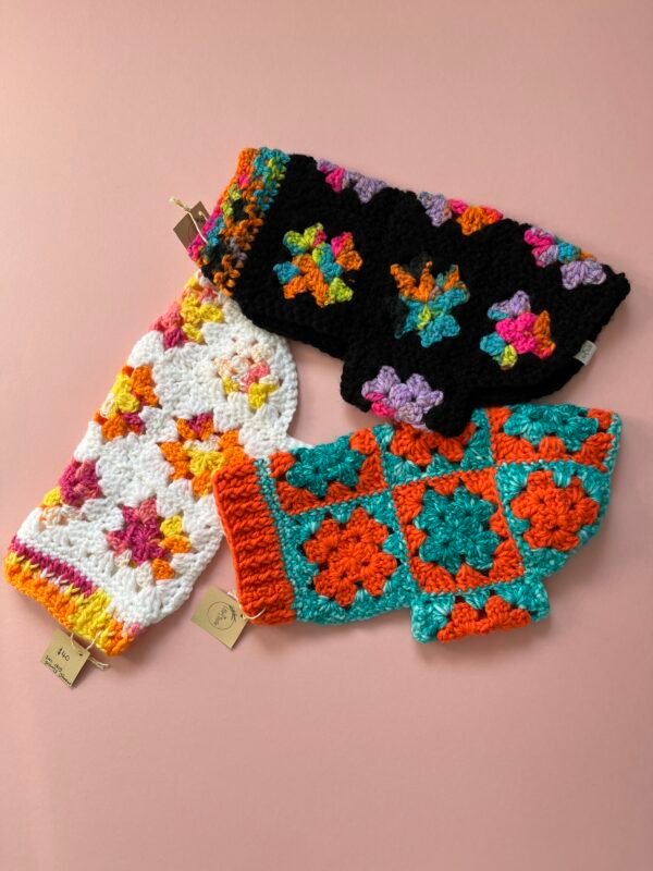 Crochet Granny Square Dog Sweater, Pet Sweater